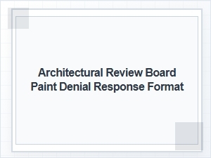 Overcoming an Arb Paint Denial with the Right Response Format